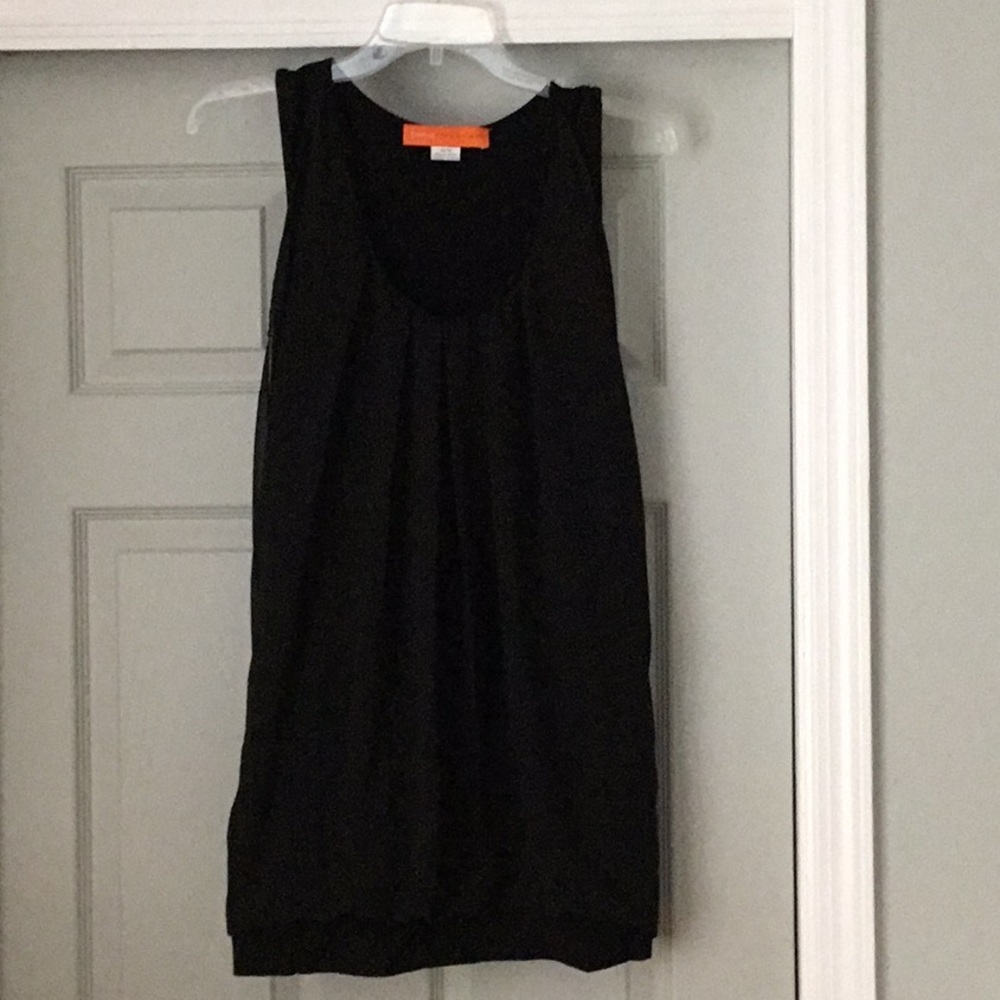 Black thick strap tank top - durable (not flimsy)